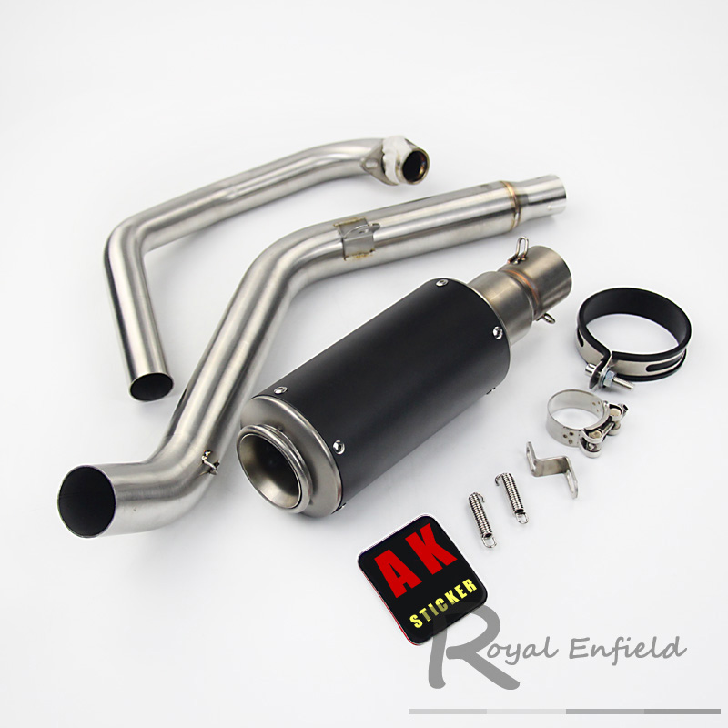 Cb190 Slip-On Motorcycle Exhaust Muffler Full Pipe Headers Elbow 51mm For CBF190R CB190R Motorbike Exhaust Pipe With DB Killer