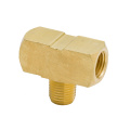 2pcs 1/8" 1/4" 3/8" 1/2" 3 Way Brass Hose Tube Fitting Tee Joint with NPT Female and Male Thread (Model 3600)