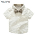 Summer style baby boy clothing set newborn infant clothing 2pcs short sleeve t-shirt + suspenders gentleman suit