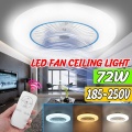 72W Led Ceiling Fan Light ceiling fan with lights remote control modern lighting three-color dimming ceiling light 58*18cm