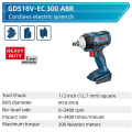 Bosch GDS 18V-EC 300 ABR Cordless Electric Wrench Driver Impact Screwdriver Brushless 18V Bosch (Bare Metal Version 300 Nm)