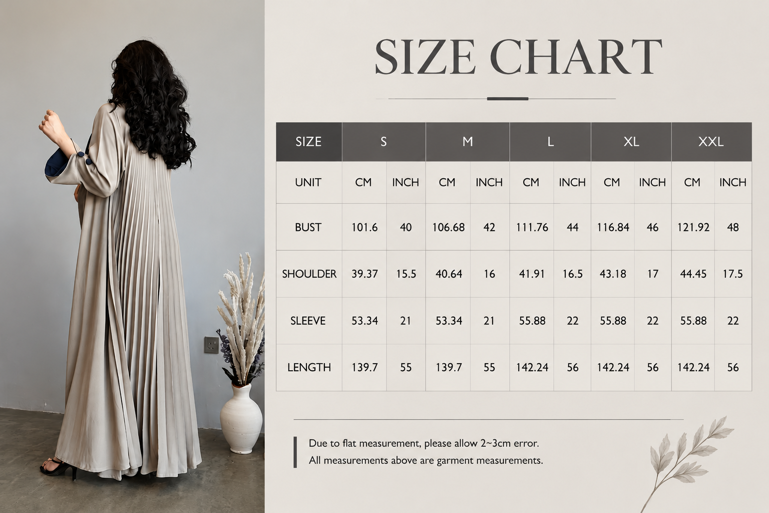 Elegant Open Front Abaya Dress