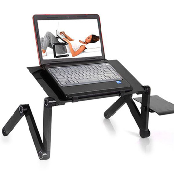 Adjustable Bed Lazy Tablet Table with Mouse Panel Foldable Laptop Desk Lifting Aluminum Alloy Notebook Supplies PC Holder Stand