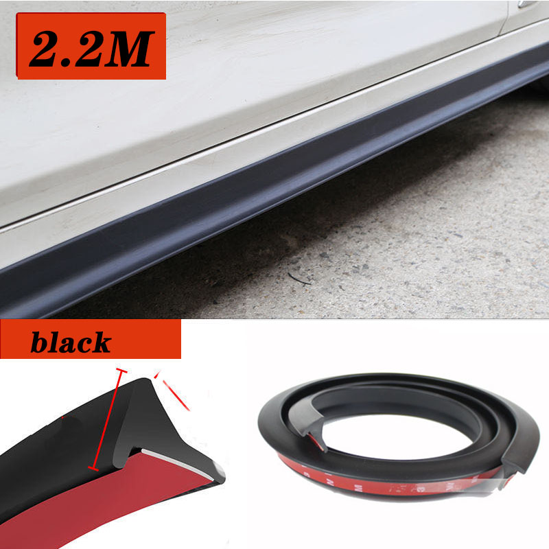 2.2m Car Side Skirt Extensions Splitters For Alfa Romeo 159 Kia Ceed Rio Cerato Sportage Subaru Foreste Impreza Saab