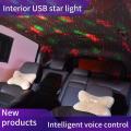 Christmas LED Snowflake Projector USB Port Christmas Projection Lamp Smart Home Indoor In Car Light Projection Decoration