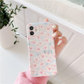 Fresh Flowers Painting Phone For iphone 12 mini 11 Pro Max 7 8 plus X XR XS Max SE 2020 Cute Back Cover Fashion Silicone Cases