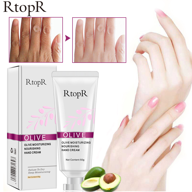 RtopR Olive Oil Serum Repair Hand Cream Nourishing Hand Care Anti Chapping Anti Aging Moisturizing Whitening Hand Cream