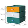 Drawer Type Storage Box Office Desk Top Stackable File Storage Box Household Multi Function Storage Cabinet 20X21X7.5cm LBS