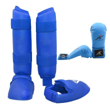 Taekwondo Uniform Karate Sparring Gear Set Leg Hand Protector Shin Guard Palm Boxing Gloves Sock Shoes MMA Training Adult Child