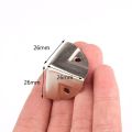 12 Pcs Silver Cabinet Trunk Corner Protector Furniture Case Box Corner Decorative