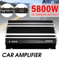 12V 5800W Car Amplifier Multichannel Powerful Car Audio Subwoofer Aluminum Alloy Vehicle Power Stereo Amp Car Sound Amplifiers