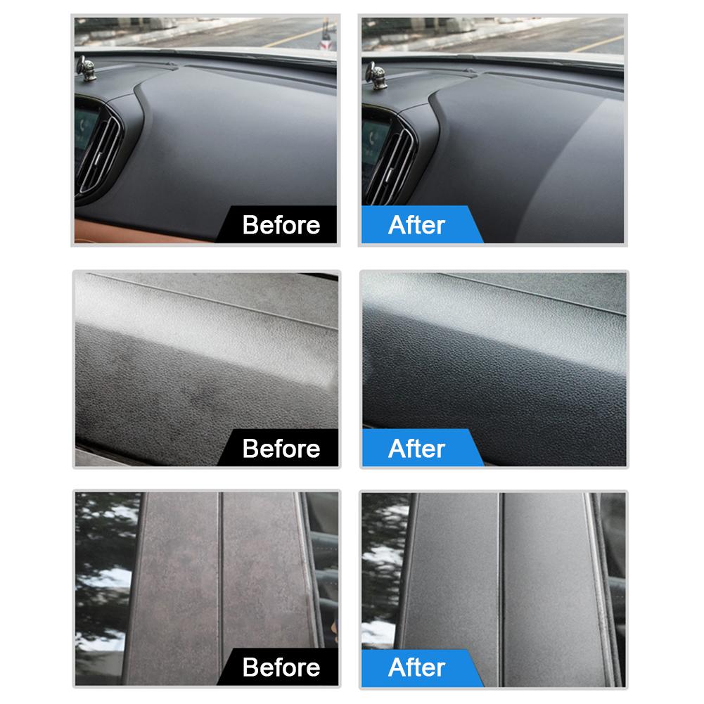 Car Interior Decorative Wax Leather Glazing Waterborne Panel Coating Plastic Renovation Agent Liquid Glass 50ML