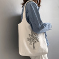 Women Cotton Bags Canvas Bags Ladies Shopping Canvas Bag 90s Ulzzang Shoulder Bag Folding Handbag Tote Korean Harajuku Printing