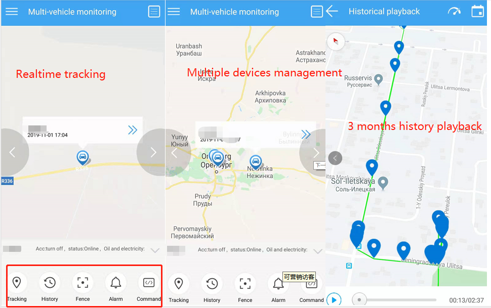 DYEGOO car gps tracking device with microphone GT06 ROHS car motorcycle Vehicle Tracking System