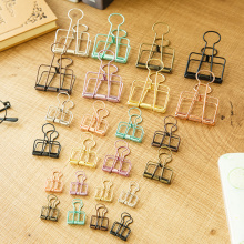 3 types paper clips hollow binder clips stainless steel document files holder notes letter notebook clips DIY bookmarks supplies