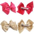 40 Pieces 4.5 Inch Hair Bows Clips Chiffon Ribbon Boutique Pigtail Hair Bow Alligator Clips For Girls Toddlers Kids (20 Colors i