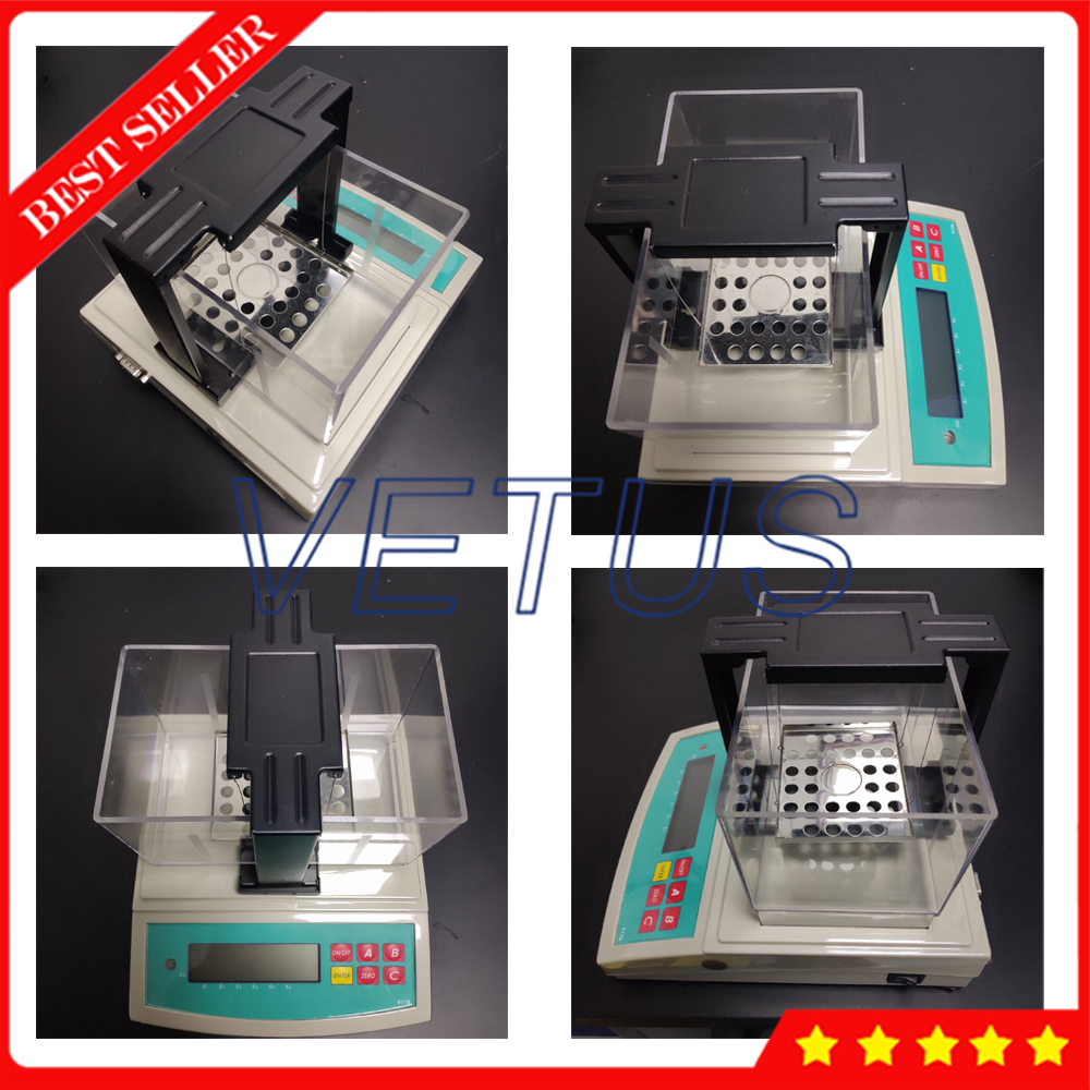 Digital Solid density meter Electronic Solid Rubber Plastic Granules Densitometer DE-120 Gravimeter Density Testing Equipment