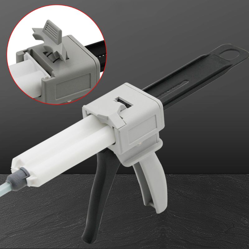 2:1/1:1 Universal Glue Gun 50ml Two Component AB Epoxy Sealant Glue Gun Applicator Glue Adhensive Squeeze Manual Caulking Gun Di