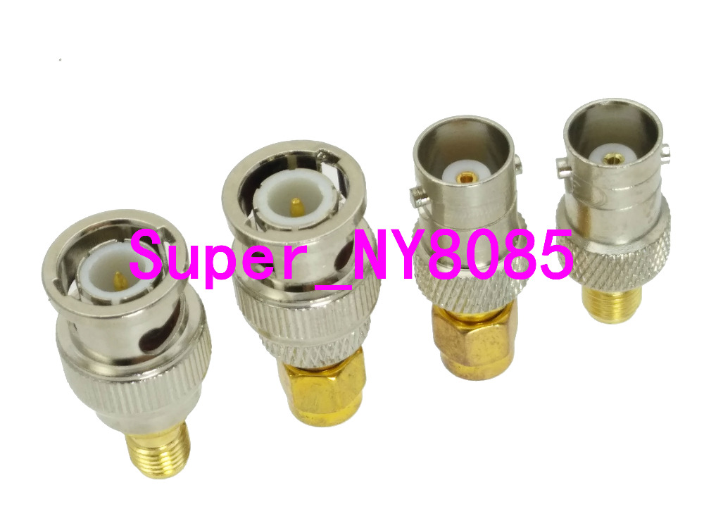 4pcs/set BNC to SMA 4 Type Male&Female RF adapter connector