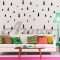 DIY New 11pcs/set Creative Plant trees Wall Sticker Wallpaper Furniture Cabinets Decal Kid baby Room Home Decor YQT077