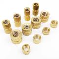 5/25pcs M2 M2.5 M3 M4 M5 M6 M8 M10 Solid Brass Copper Injection Molding Knurl Thread Insert Nut Nutsert Embedded Nut Double Pass