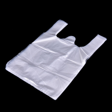 50/52/100 Pcs 20*30cm 24*34cm 26*37cmTransparent Bags Shopping Bag Supermarket Plastic Bags With Handle Food Packaging