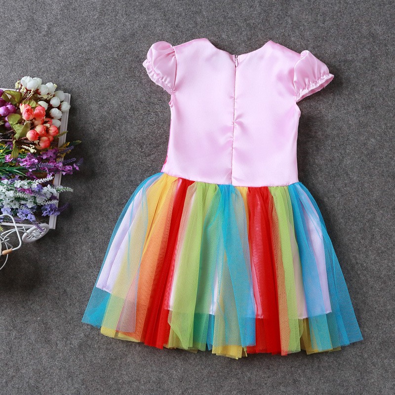 2020 New My Baby Girl Dress Children Girl little Pony Dresses Cartoon Princess Party Costume Kids Clothes Summer Clothing