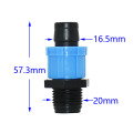 5pcs 16mm Irrigation Drip Tape Connectors tee elbow end plug repair connector Agricultural Water Saving Irrigation Hose Joint