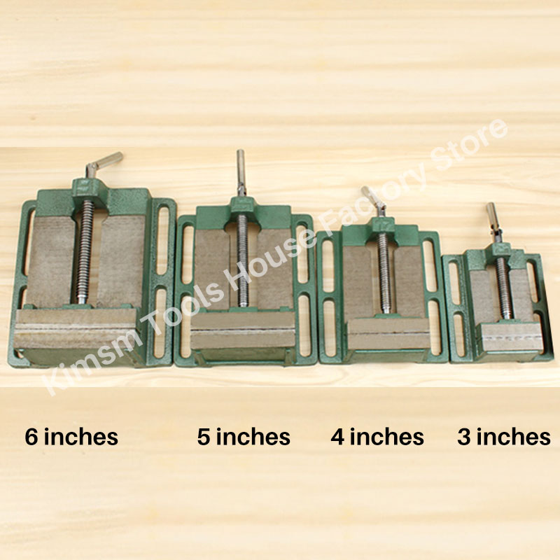 Upgrade size Drill Press Vice Bench Clamp Flat Tong Vise For Woodworking Milling Machine Thicken Flat Nose Plier Manual Vise