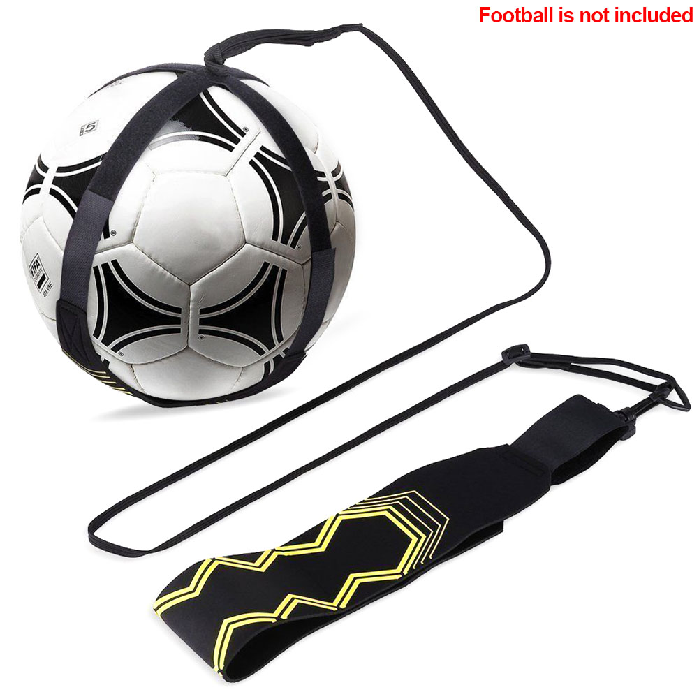 Sports Supplies Kick Ball Training Aid Belt Adjustable Elastic Hand-free Returner Soccer Trainer Control Skills Football Strap