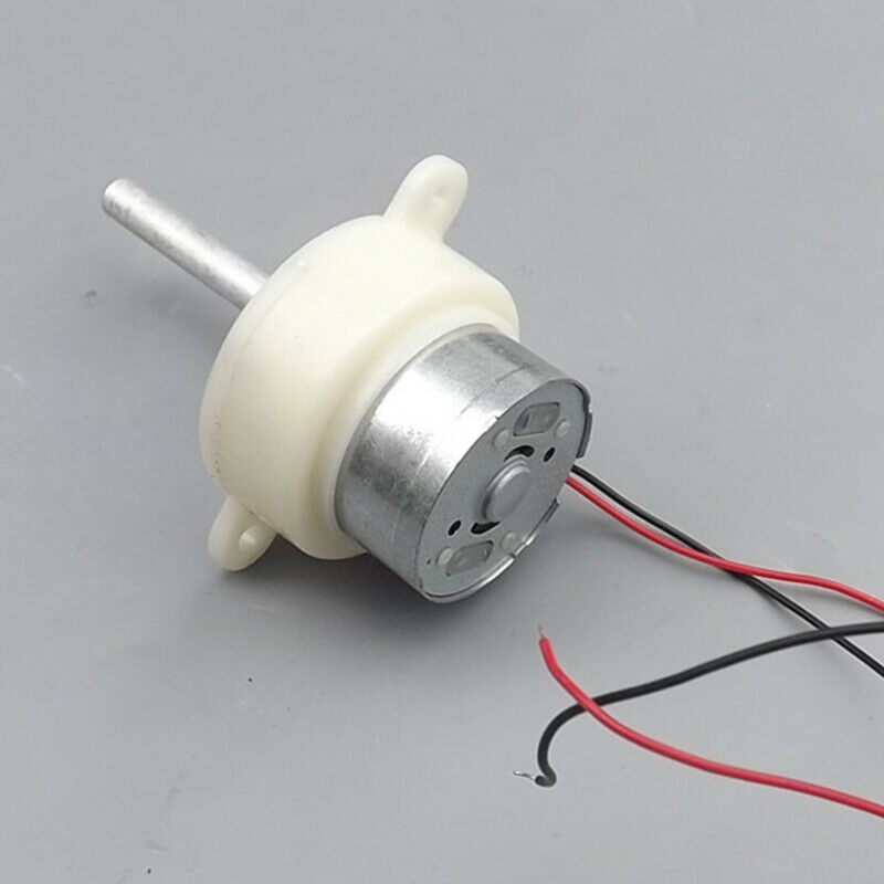 Electric-Motor Long Shaft CW CCW Micro 300 Gear Motor DC 6V-12V 10RPM Slow Speed Reverse Reducer Diameter-5mm Round Brand New