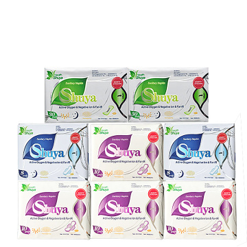 8Pack Chinese Menstrual Pads Beautiful Life Sanitary Pads Feminine Sanitary Pads Anion Sanitary Pads Shu Ya Sanitary Napkin