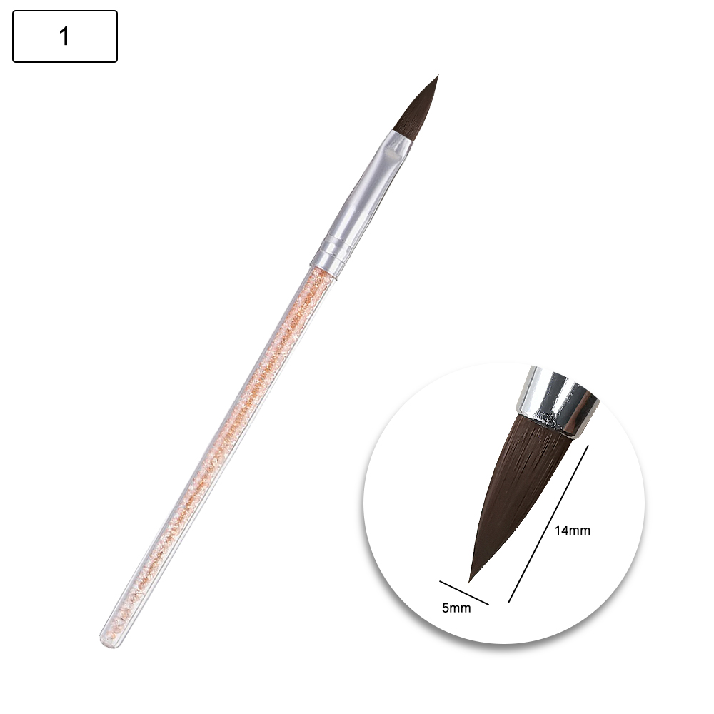 7pcs Nail Brush Set Painting Phototherapy Brush Hook Line Tool Diamond 7 Colors Acrylic Nail Brush