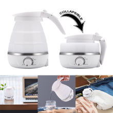 Travel Foldable Electric Kettle Fast Water Boiling Food Grade Silicone Small Collapsible Portable Boil Dry Protection 110v-240v