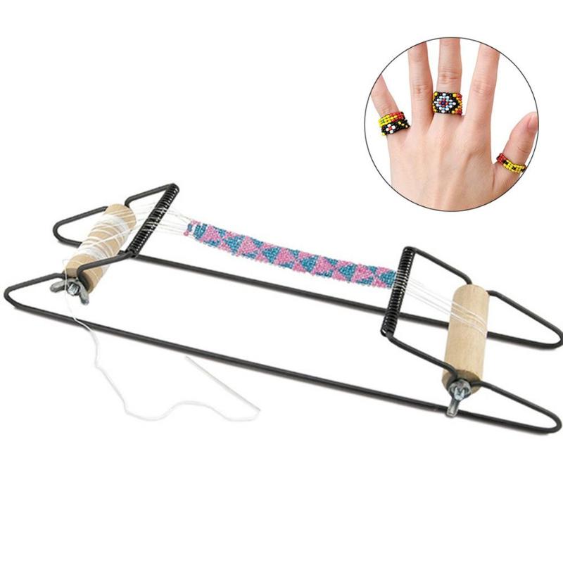DIY Wood Weaving Beading Loom Set for Jewelry Bracelets Necklaces Make Handmade Knitting Machine Best Gifts For Kids