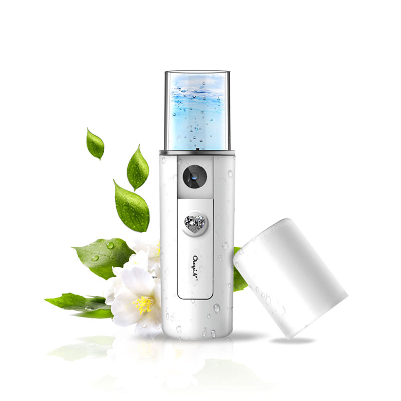 Portable Nano Mist Sprayer Facial Steamer Mini Handy Face Sprayer Atomization Moisturizing Skin Hair Streamer USB Rechargeable 5