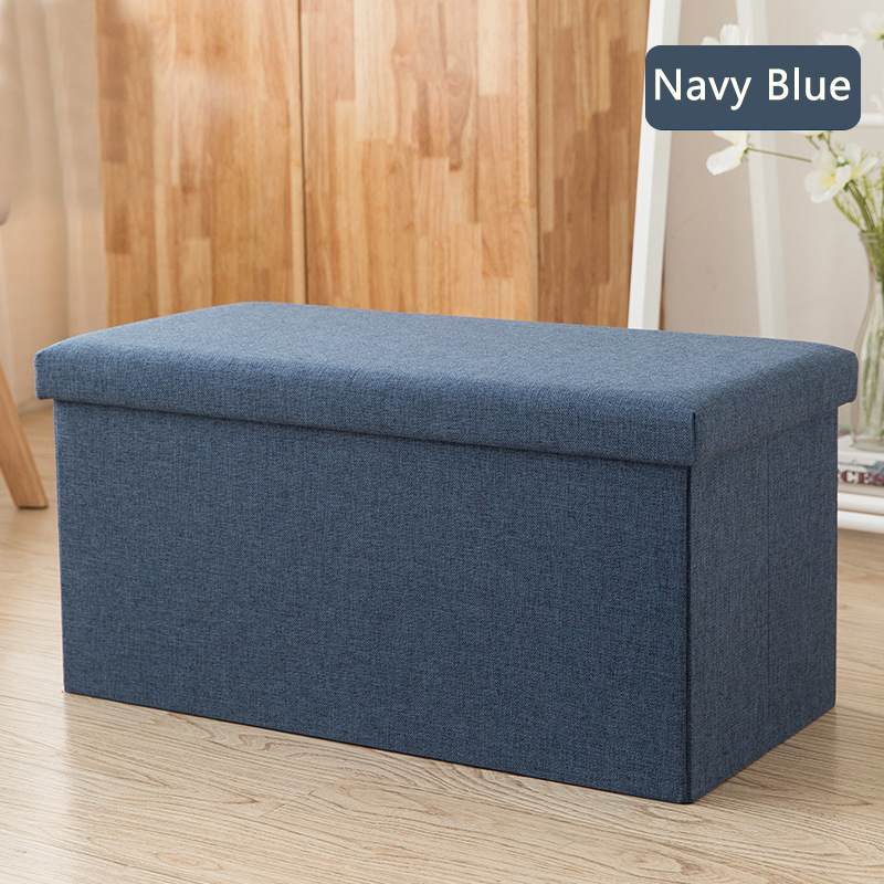 25/47L Multi-function Storage Box Sofa Comfortable Chair Sofa StoolS Ottomans Pouf Storage Poef Foot Stool 6 Colors Furniture