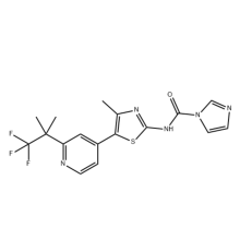 N-(4-Methyl-5-(2-(1,1,1-trifluoro-2-Methylpropan-2-yl)Pyridin-4-yl)thiazol-2-yl)-1H-Imidazole-1-carboxamide 1357476-70-0