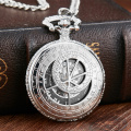 Cross Christian Mechanical Pocket Watch Doctor Men Women Sliver Clock Hand Wind Roman Numerals Dr. Flower Engraved Nurse Watches