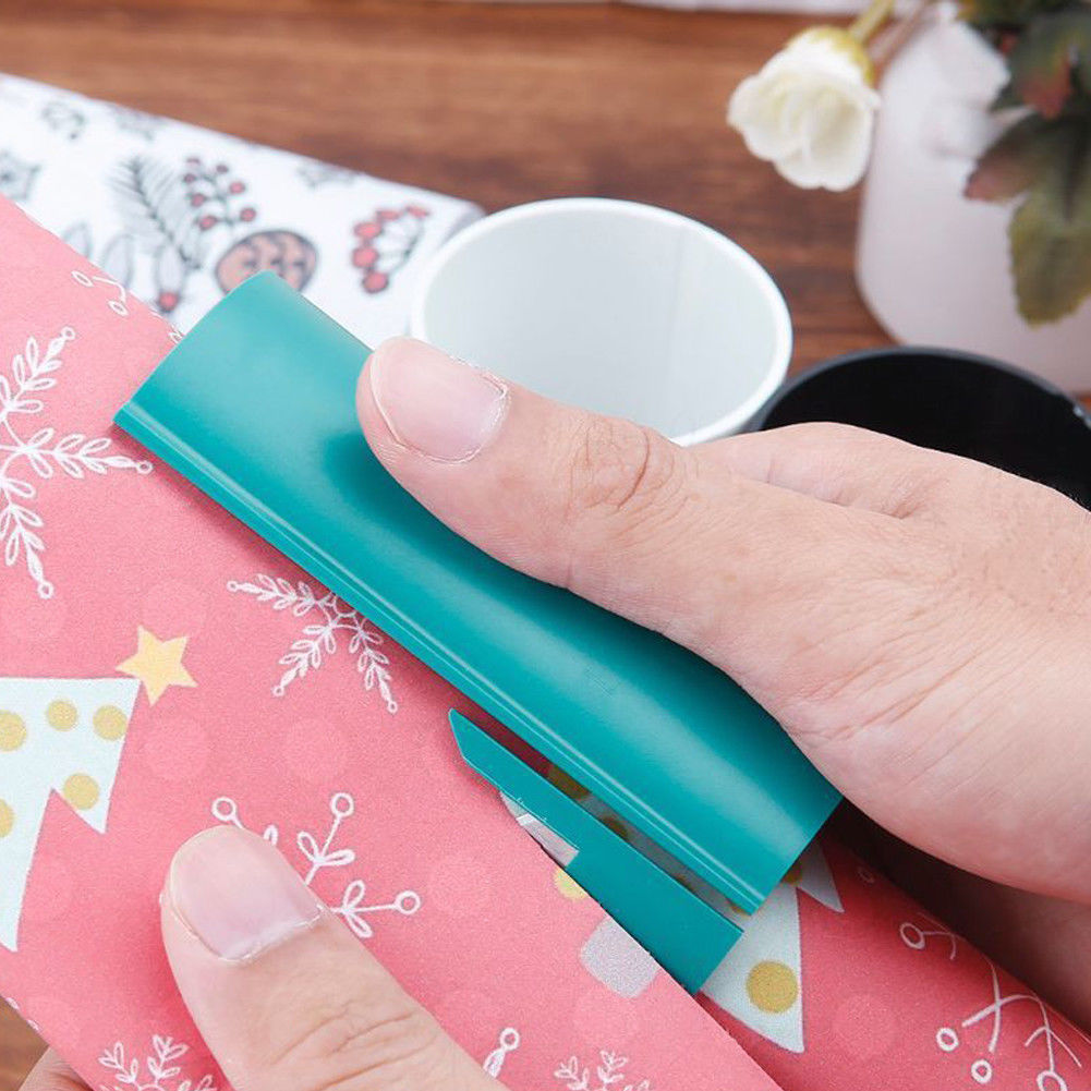 2019 Sliding Wrapping Cutter Valentines Gift Second Wrap Paper Cutting Tool Safety Tool