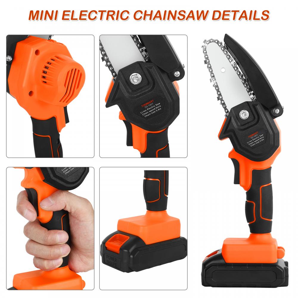 Cordless Chainsaw with Battery and Charger