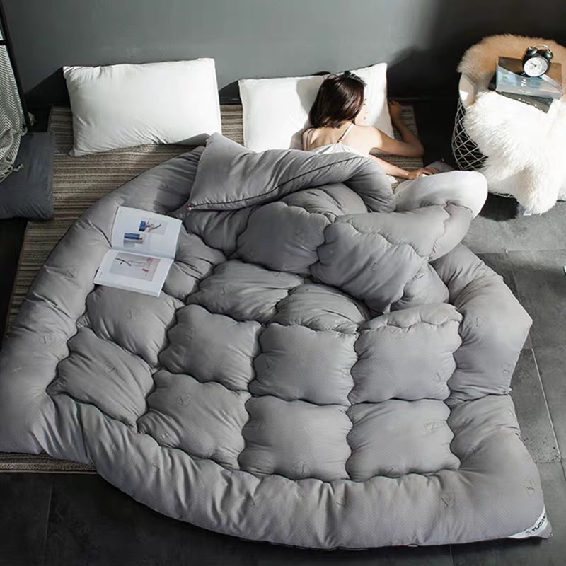 100% White Superfine fiber Winter Quilt Comforter Polyester Blanket Duvet Filling With Cotton Cover Twin Queen King Size