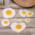 1PC Fried Egg Poached Eggs Fake Food Creative Handmade Children Toys Decoration DIY Simulated Kitchen Toys Accessories