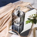 European Style Three-piece Suit Crystal Bathroom Accessory Set Decor Washing Mouthwash Cup Soap Dish Lotion Bottle Decorations
