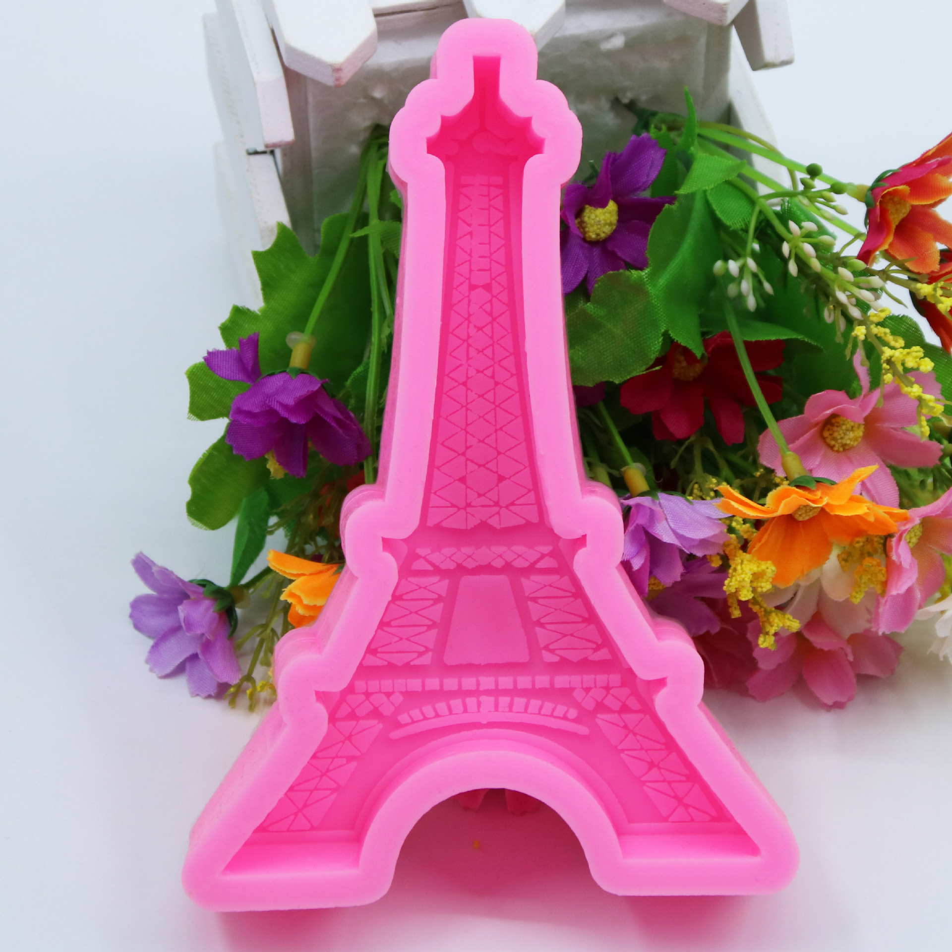 Eiffel Tower Shape Silicone Molds Fondant Craft Cake Candy Chocolate Sugarcraft Ice Pastry Baking Tool Mould