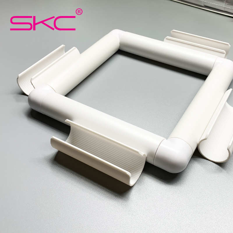 SKC Assemble Plastic Snap Frame Square Shape Embroidery Hoop Frame Plastic Cross Stitch Craft Tool Sewing Tools Embroidery Hoop