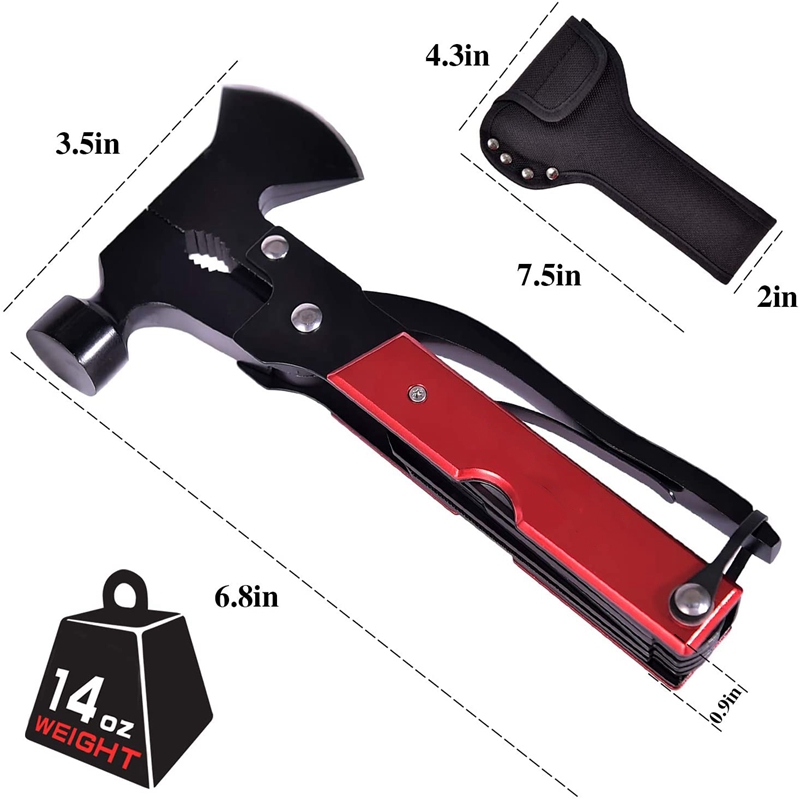 Multi Function Camping Equipment, 18 in 1 Multi-Function Tools for Emergency Escape, Camping