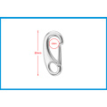 2PCS Boat Marine Stainless Steel Egg Shape Spring Snap Hook clips Quick Link Carabiner Buckle eye shackle Lobster Claw outdoor