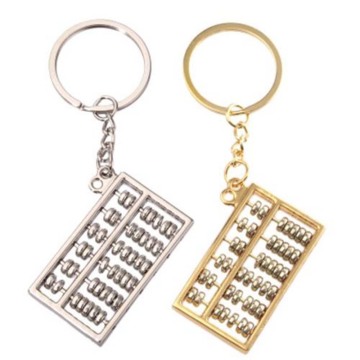 Novelty Creative Keychain Chinese Accounting Tool 6 Rows Abacus Key Chain Car Keyring Ancient Classic Style Key Chain