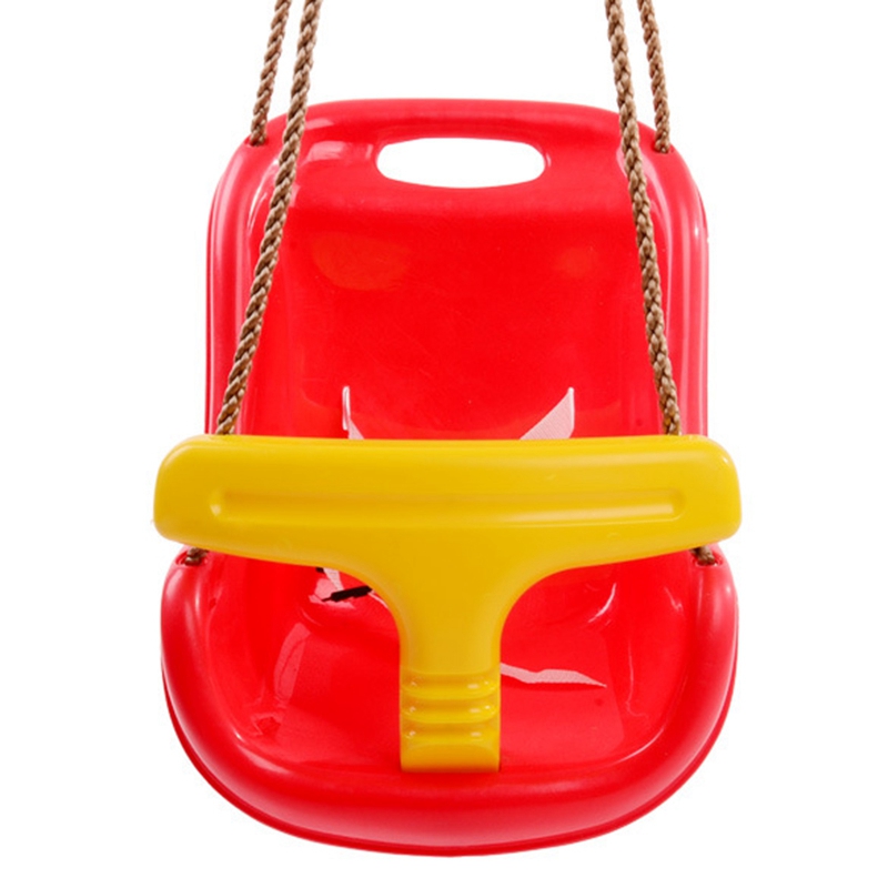 3 in 1 Indoor and Outdoor Children's Safety and Health Swing Children Toys Baby High Back PE Plastic Basket Fun Game,In-stock
